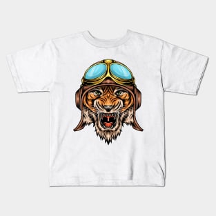 Pilot Tiger Kids T-Shirt